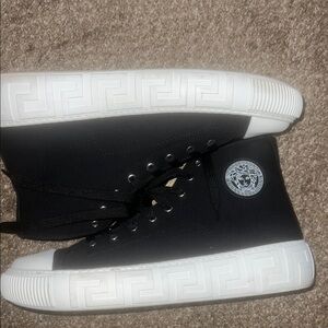 Versace Black High-Top Sneakers